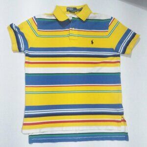 Vintage 1980'S Polo Ralph Lauren Men Yellow golf shirt size Medium fit Small